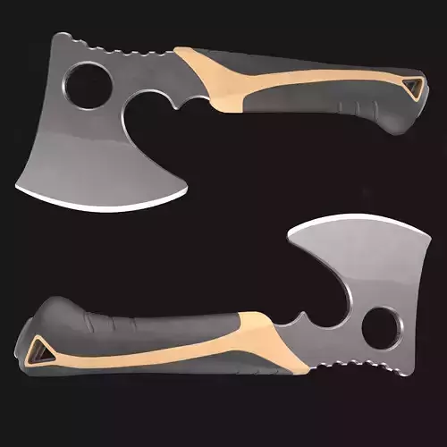 Axe Hatchet Low-Poly PBR GameReady