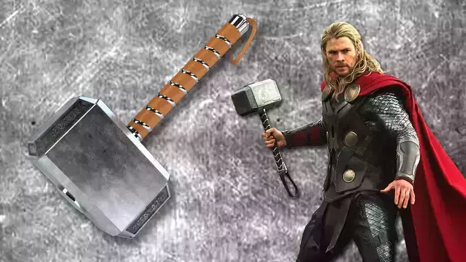 Thor Hammer 3D model