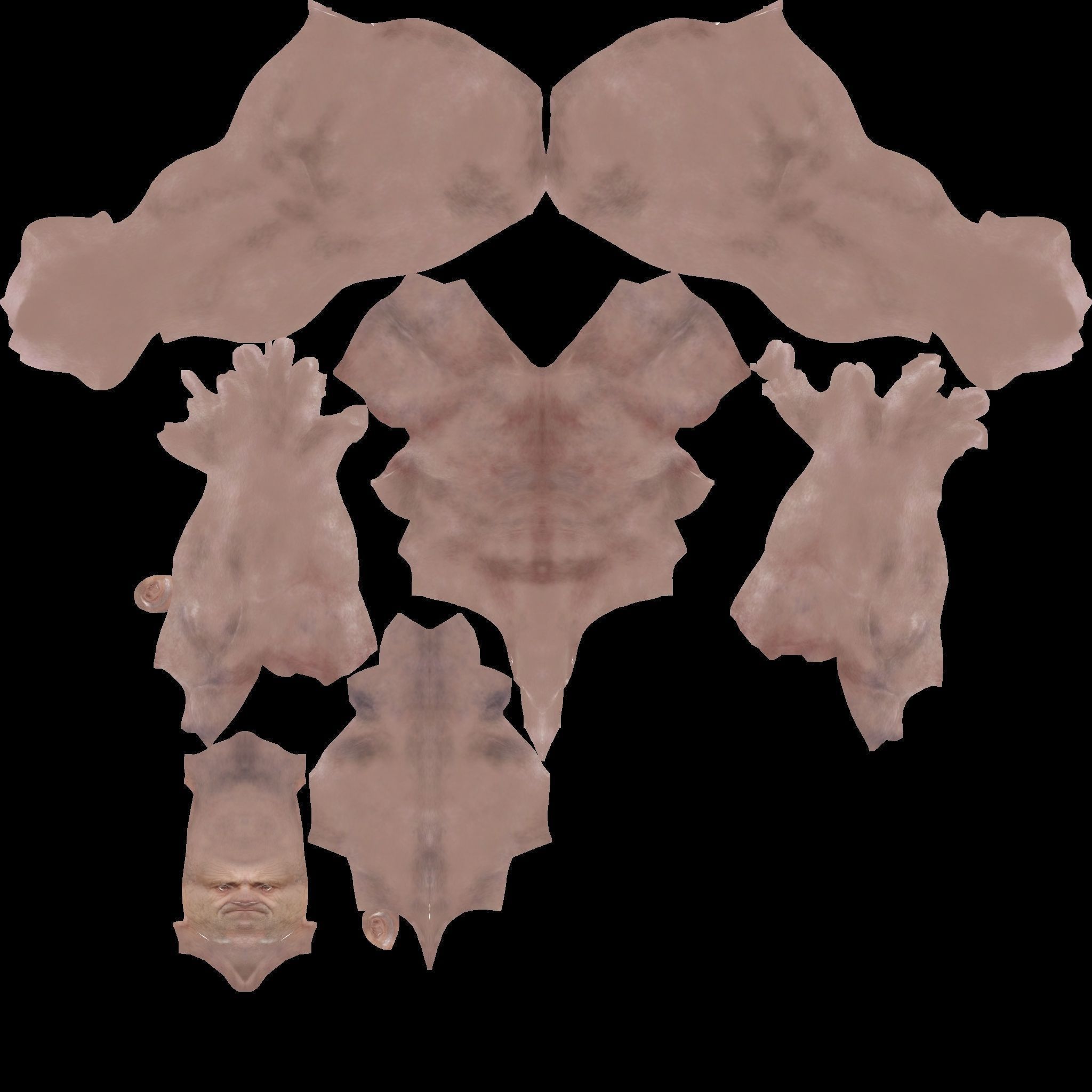 Human Male Character Low-poly 3D model_5