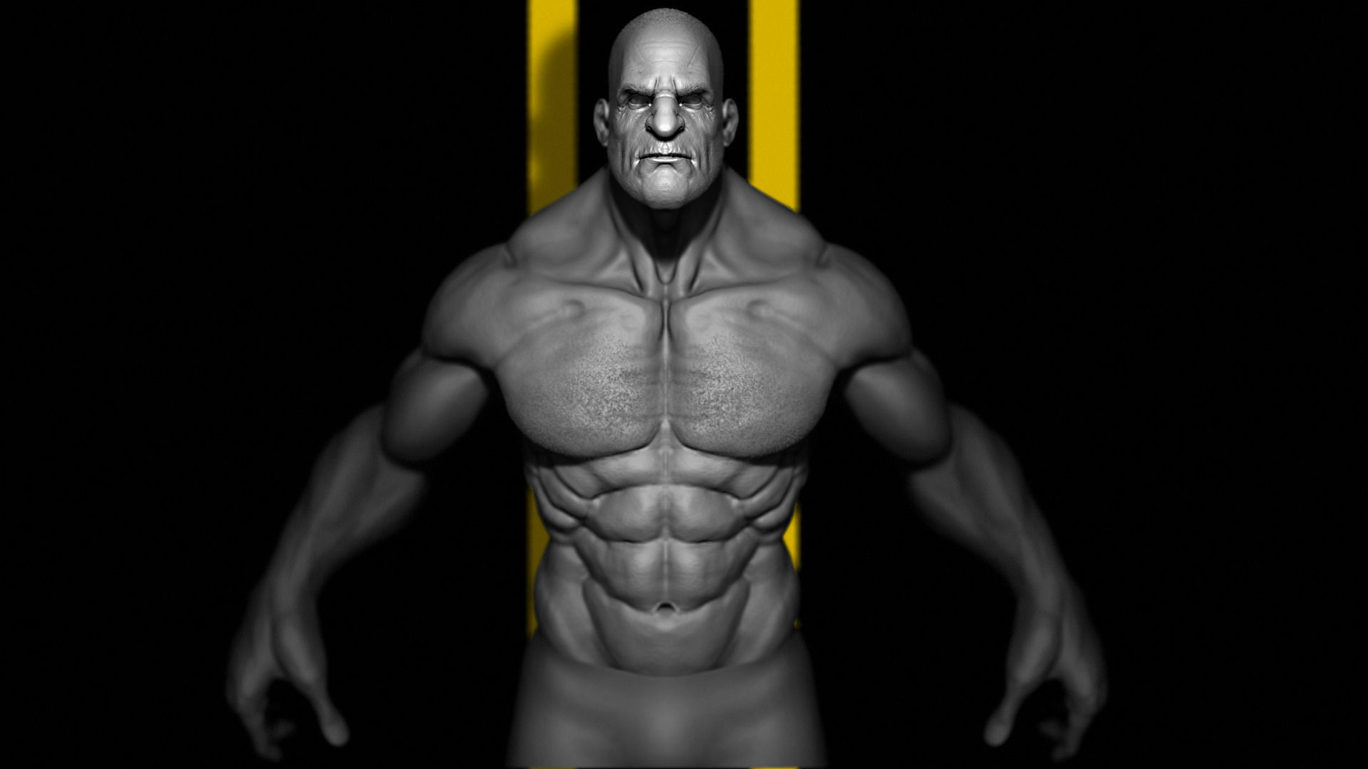 Human Male Character Low-poly 3D model_2