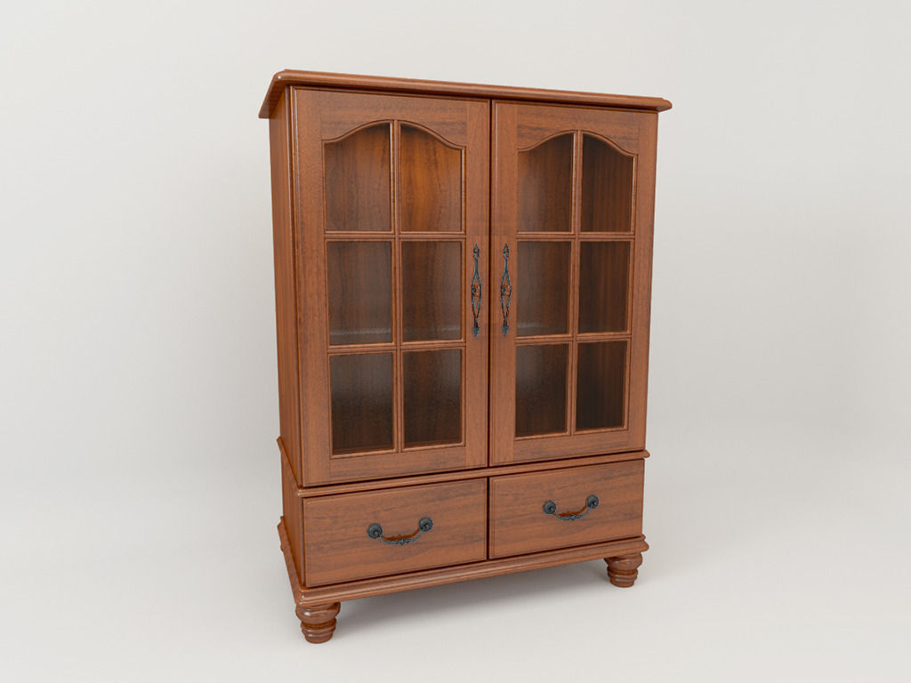 The combination of the TV cabinet 3D model_2