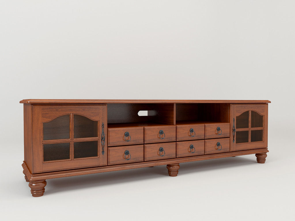 The combination of the TV cabinet 3D model_1