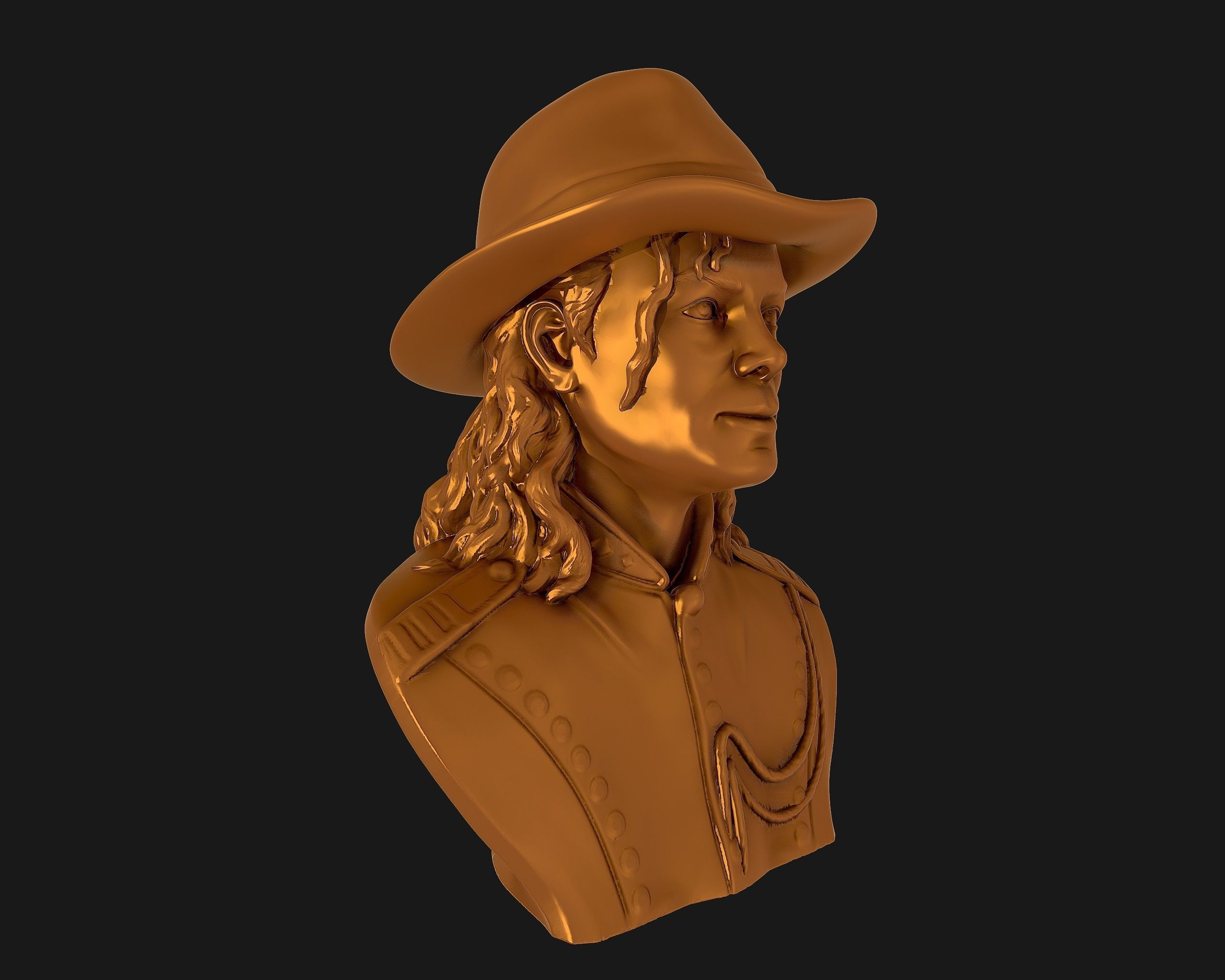 Michael Jackson 3D sculpture 3D print model_23
