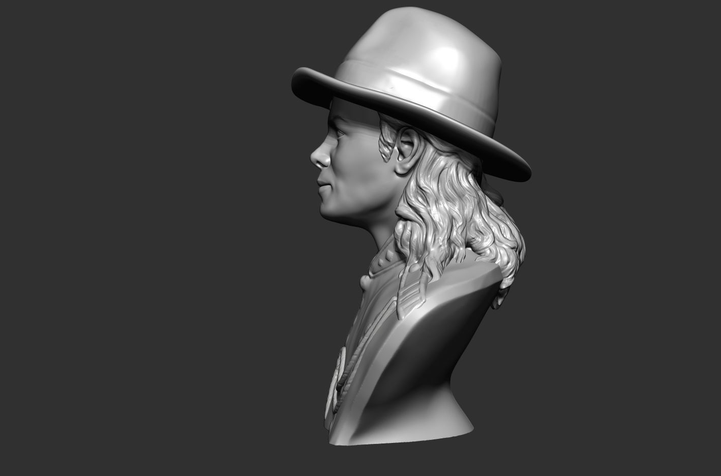 Michael Jackson 3D sculpture 3D print model_4