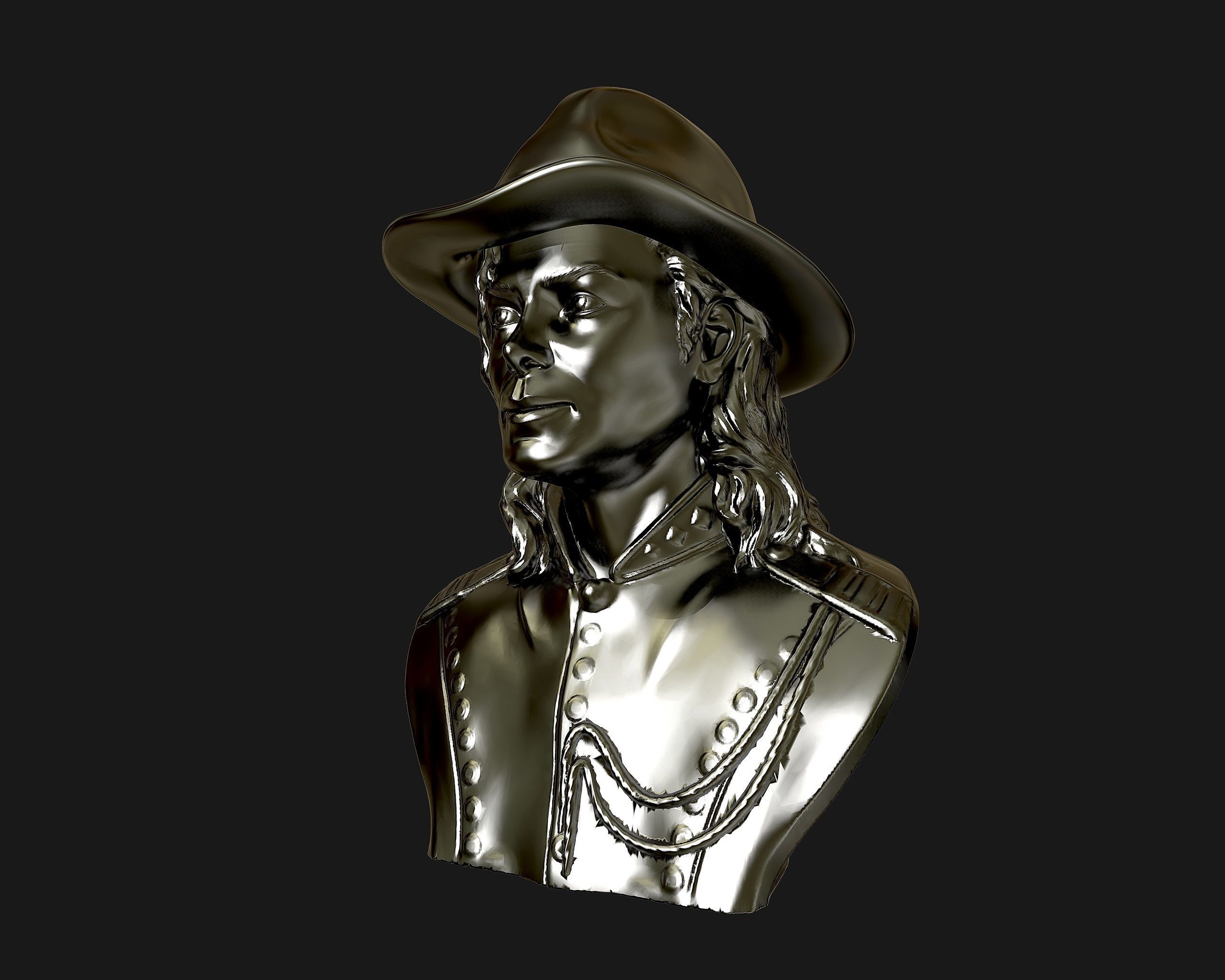Michael Jackson 3D sculpture 3D print model_10