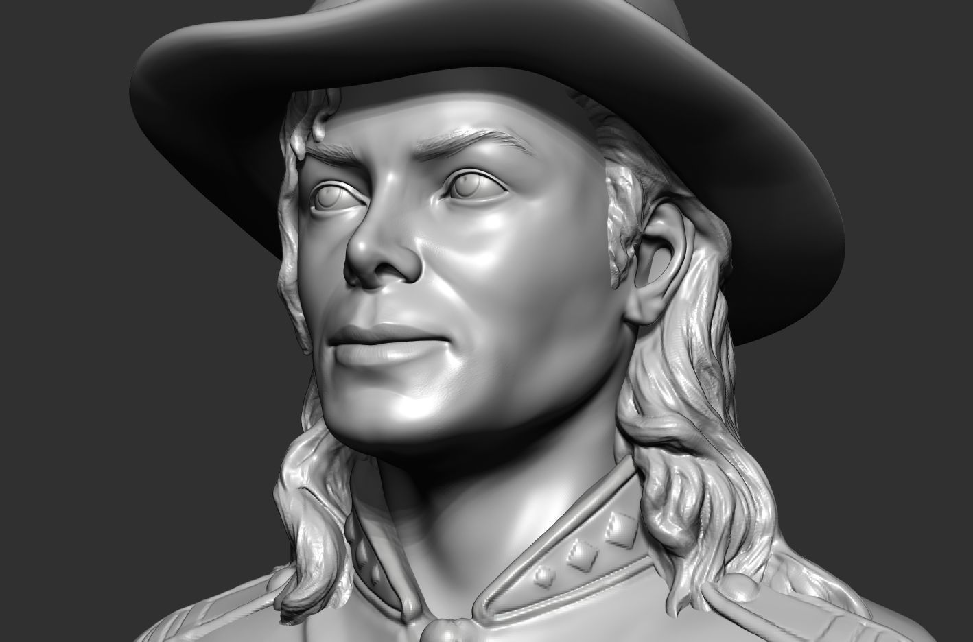 Michael Jackson 3D sculpture 3D print model_5