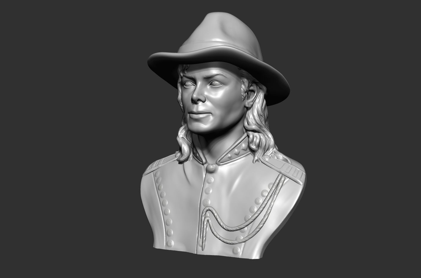 Michael Jackson 3D sculpture 3D print model_3