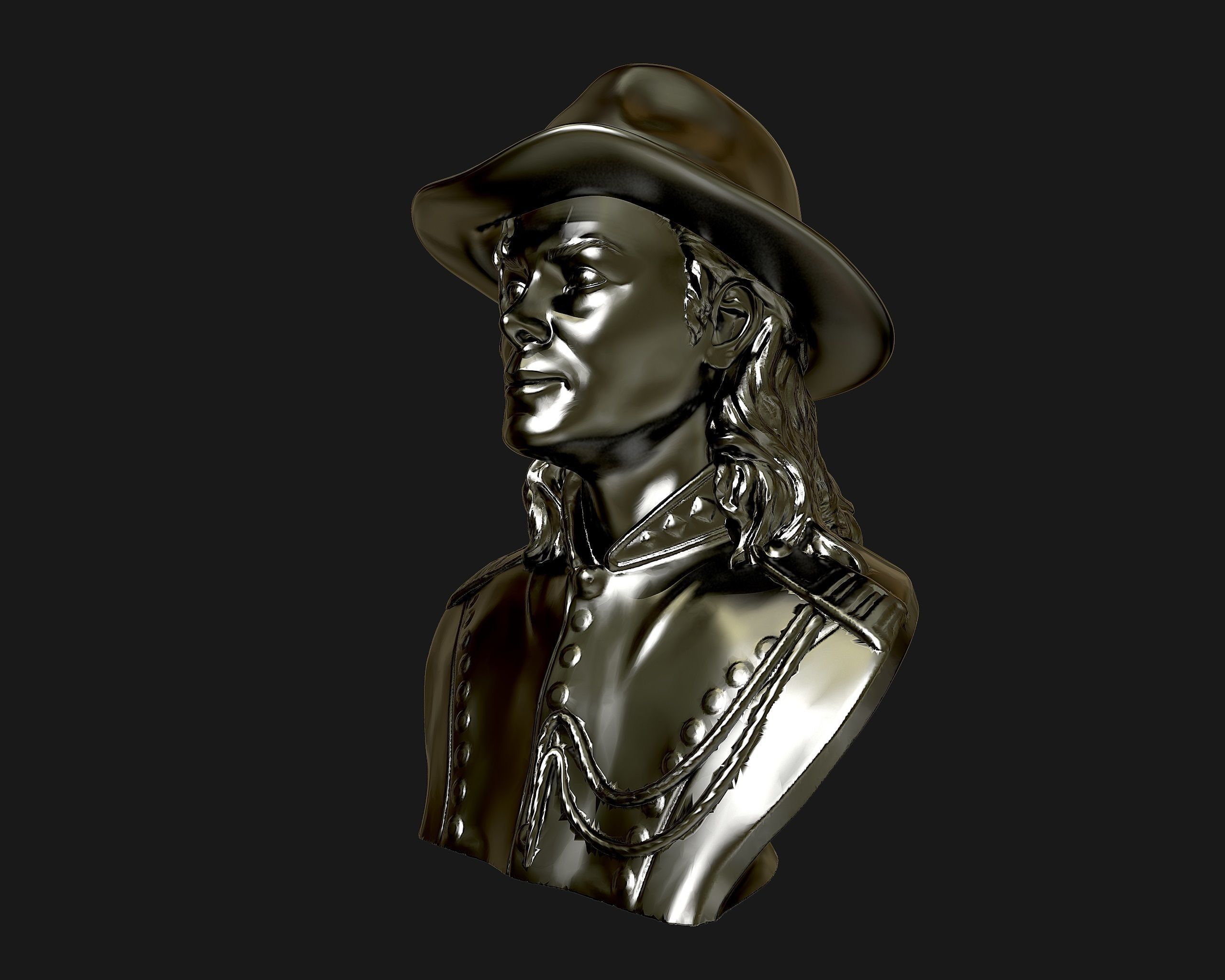 Michael Jackson 3D sculpture 3D print model_15