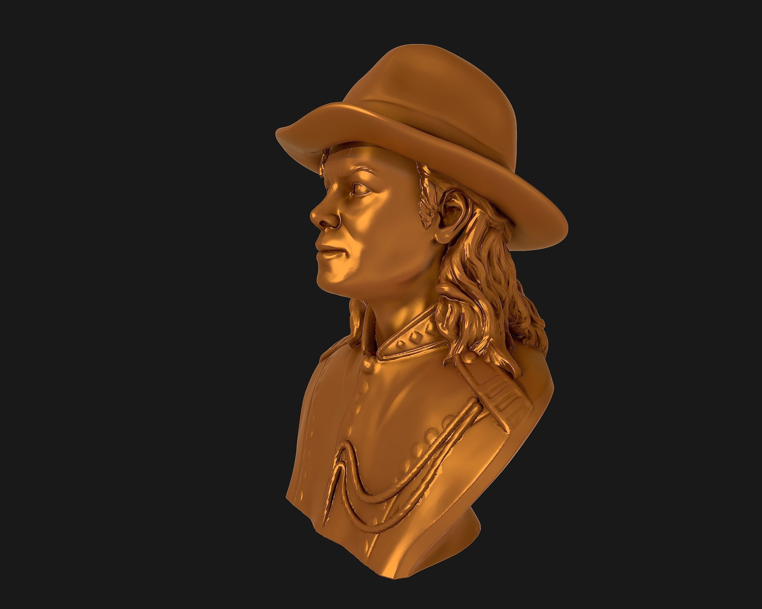 Michael Jackson 3D sculpture 3D print model_22