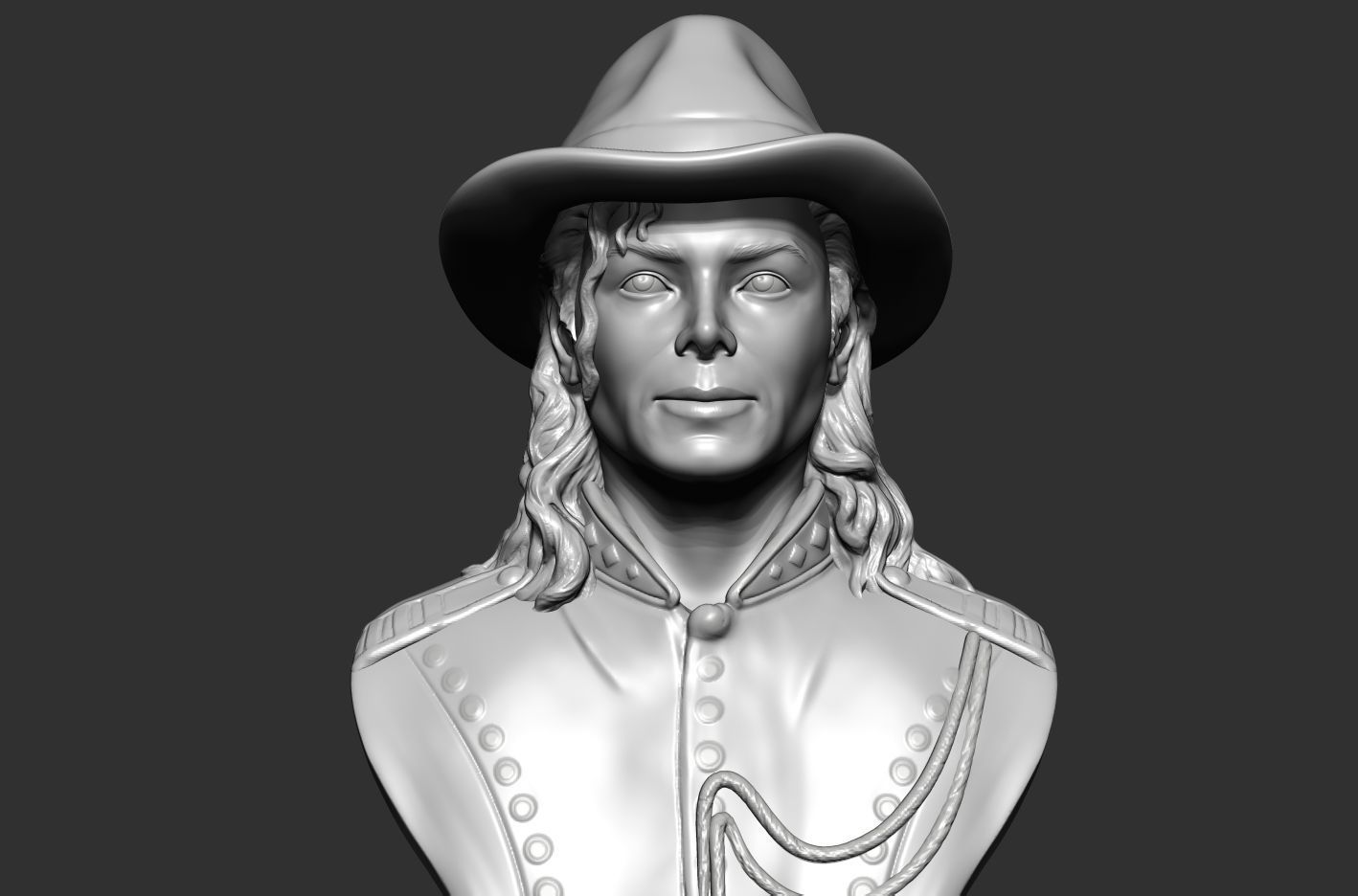 Michael Jackson 3D sculpture 3D print model_2