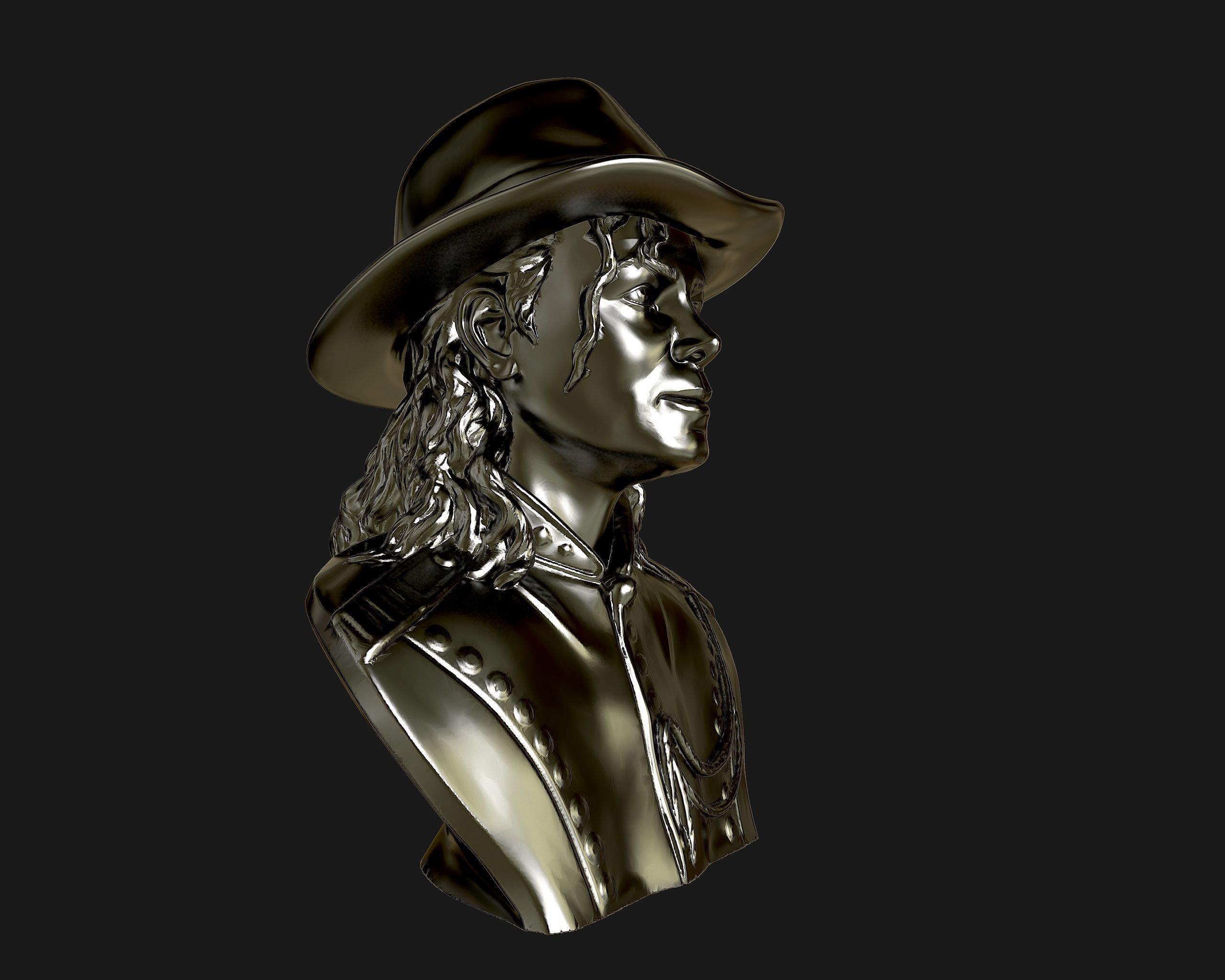 Michael Jackson 3D sculpture 3D print model_16