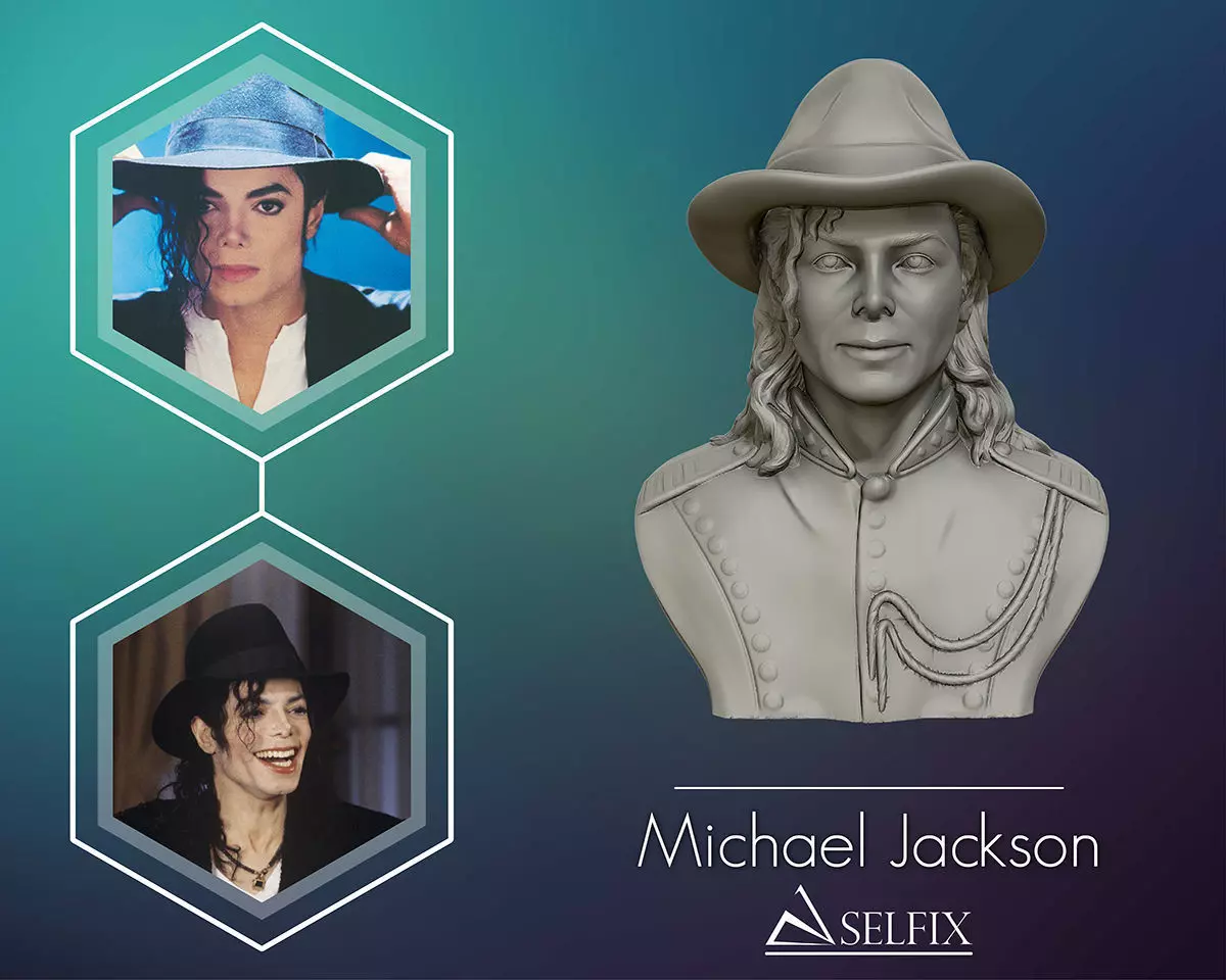 Michael Jackson 3D sculpture 3D print model_0