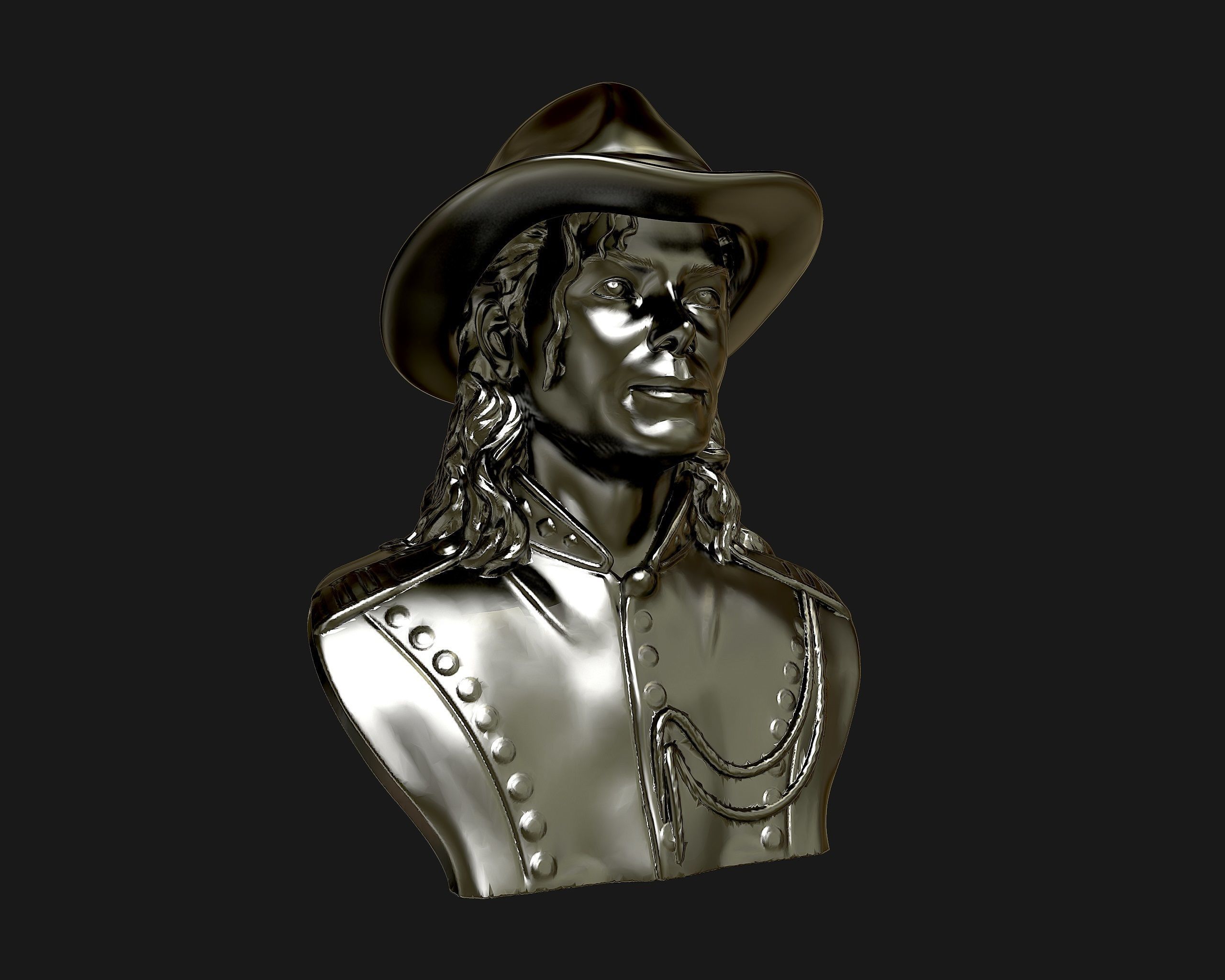 Michael Jackson 3D sculpture 3D print model_12