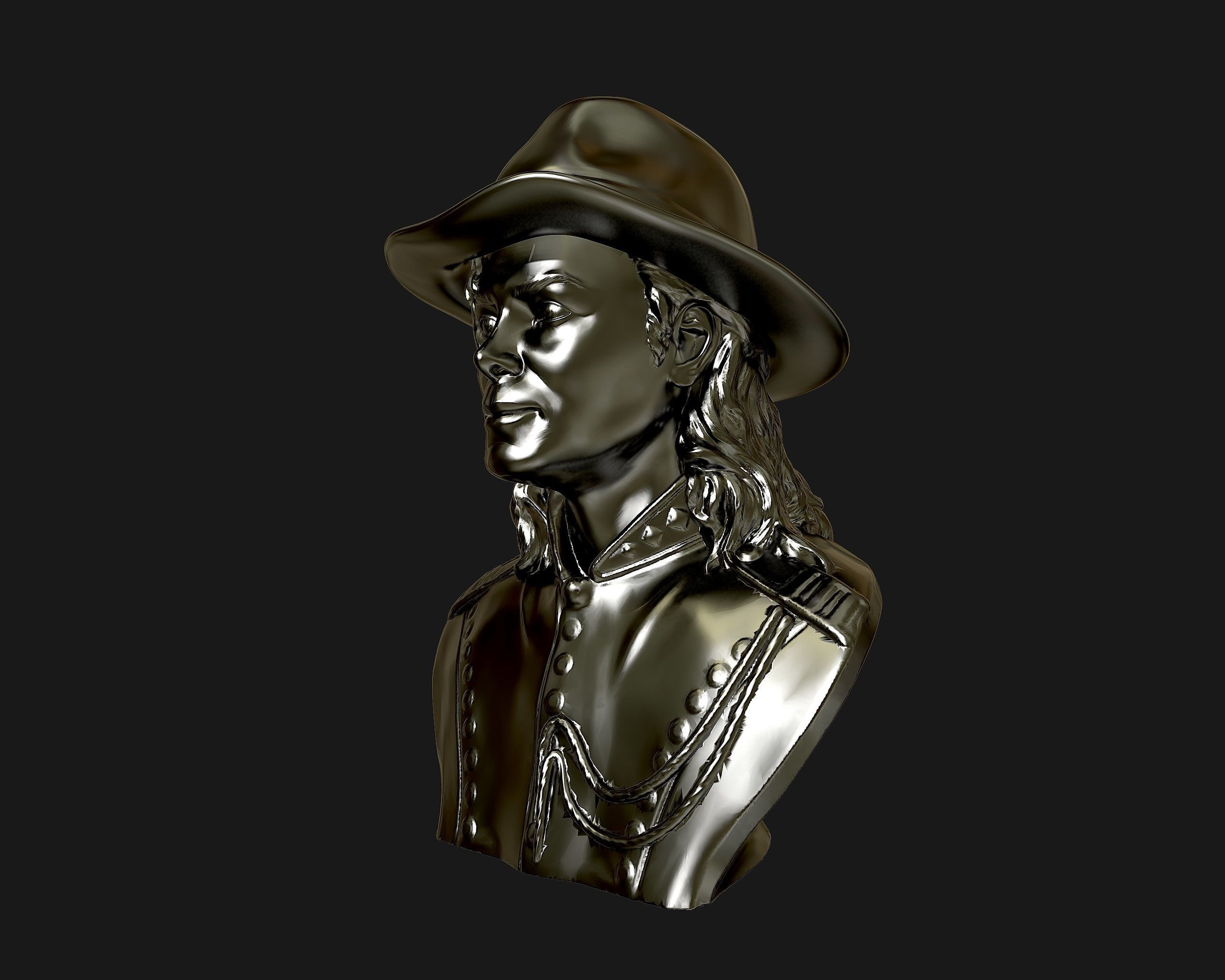 Michael Jackson 3D sculpture 3D print model_11