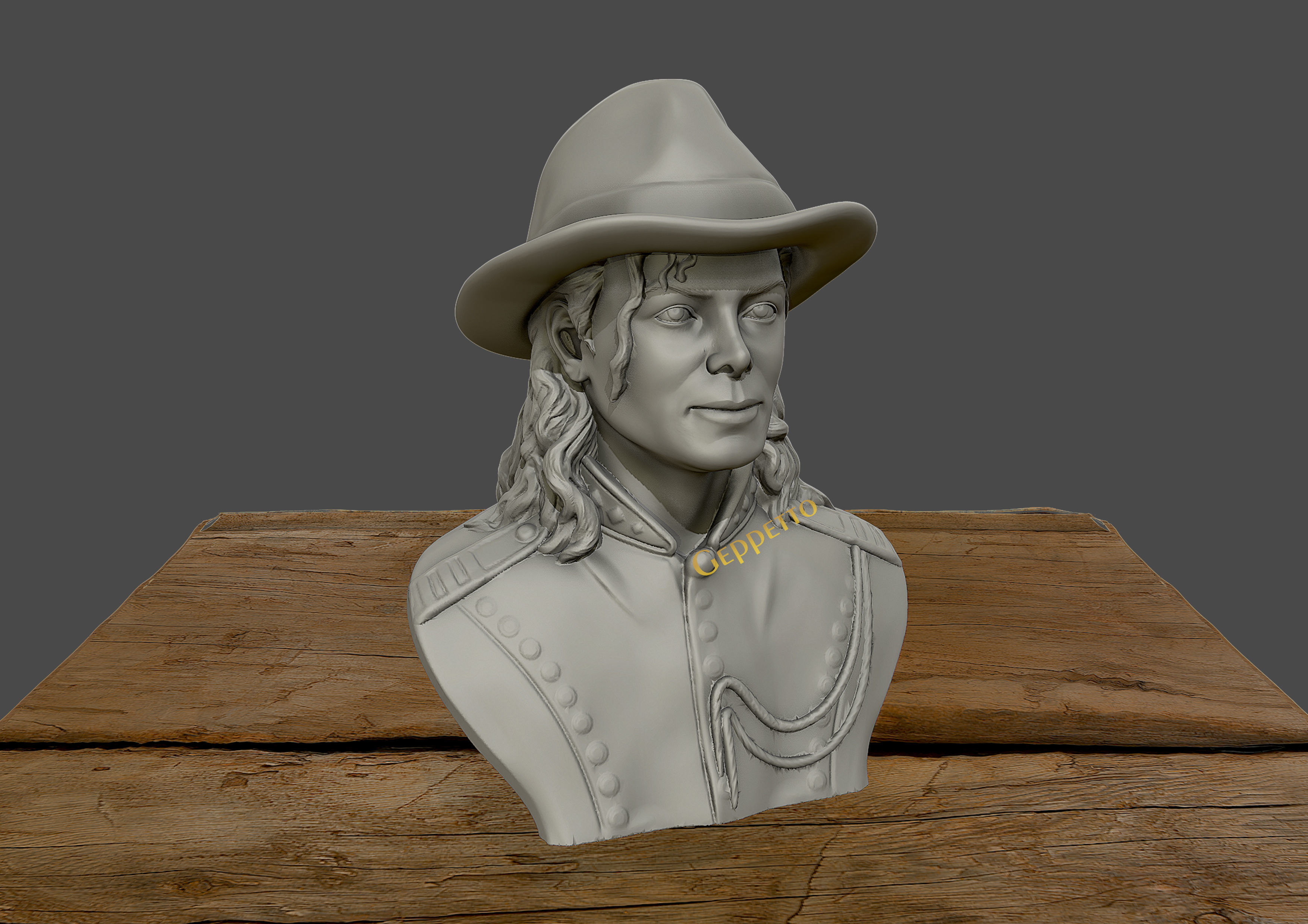 Michael Jackson 3D sculpture 3D print model_7