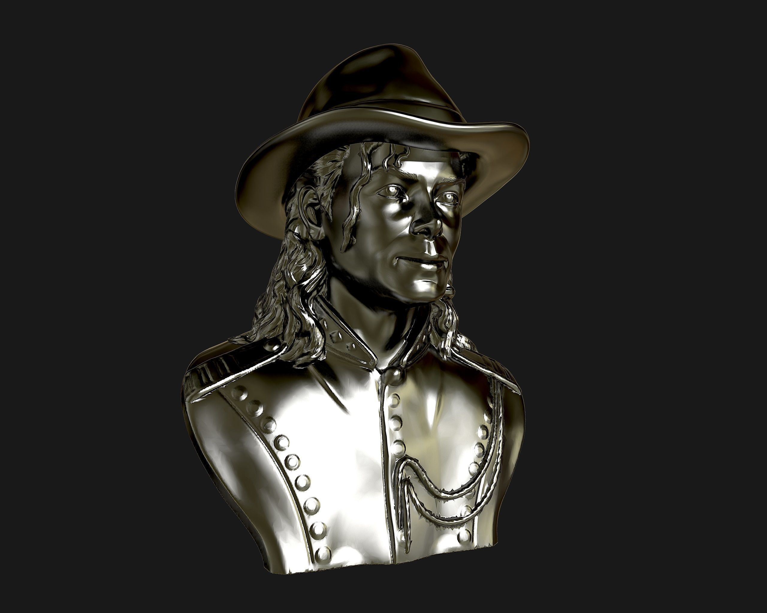 Michael Jackson 3D sculpture 3D print model_18