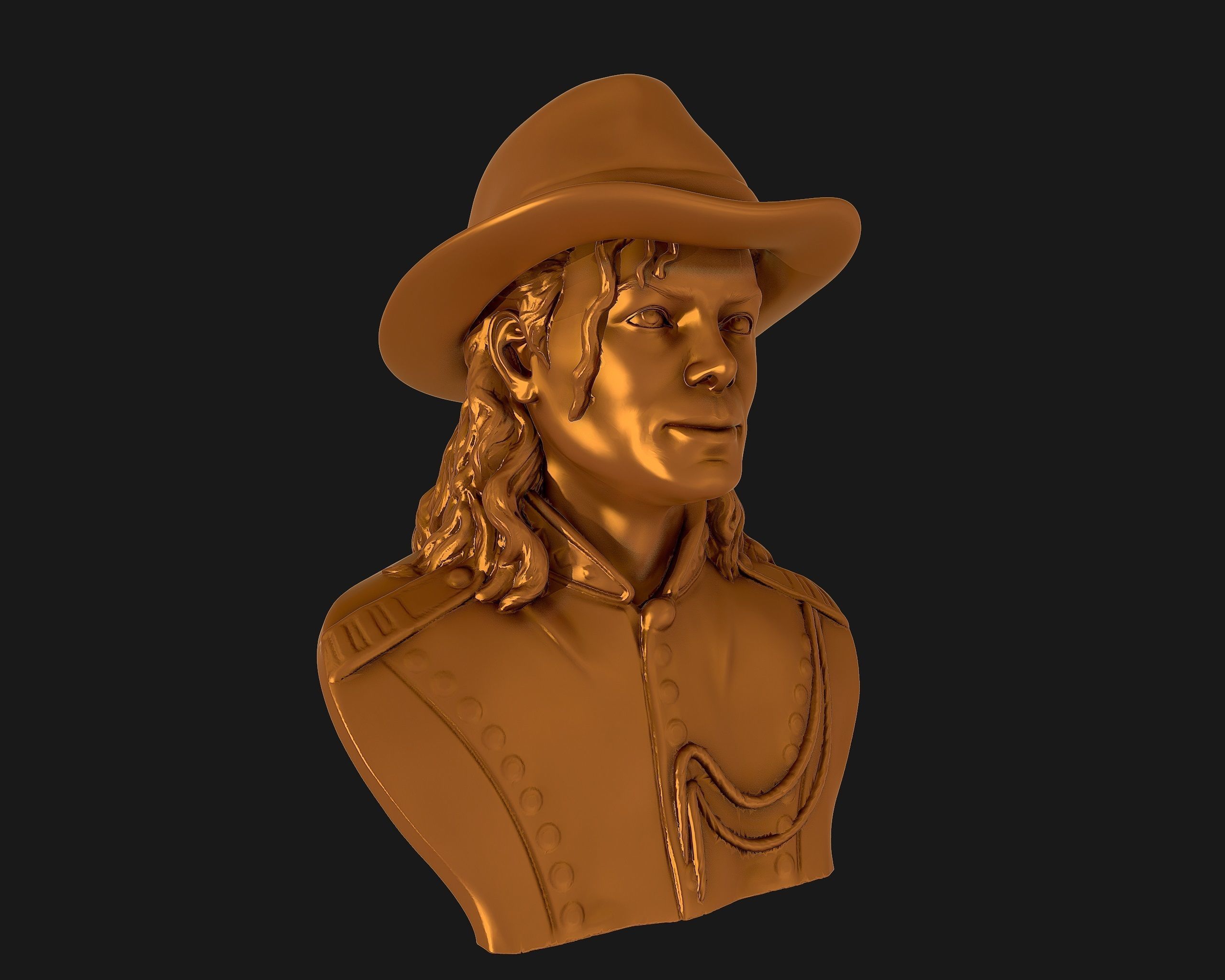 Michael Jackson 3D sculpture 3D print model_24