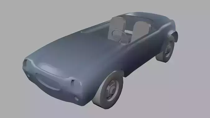 lowpoly object toy car