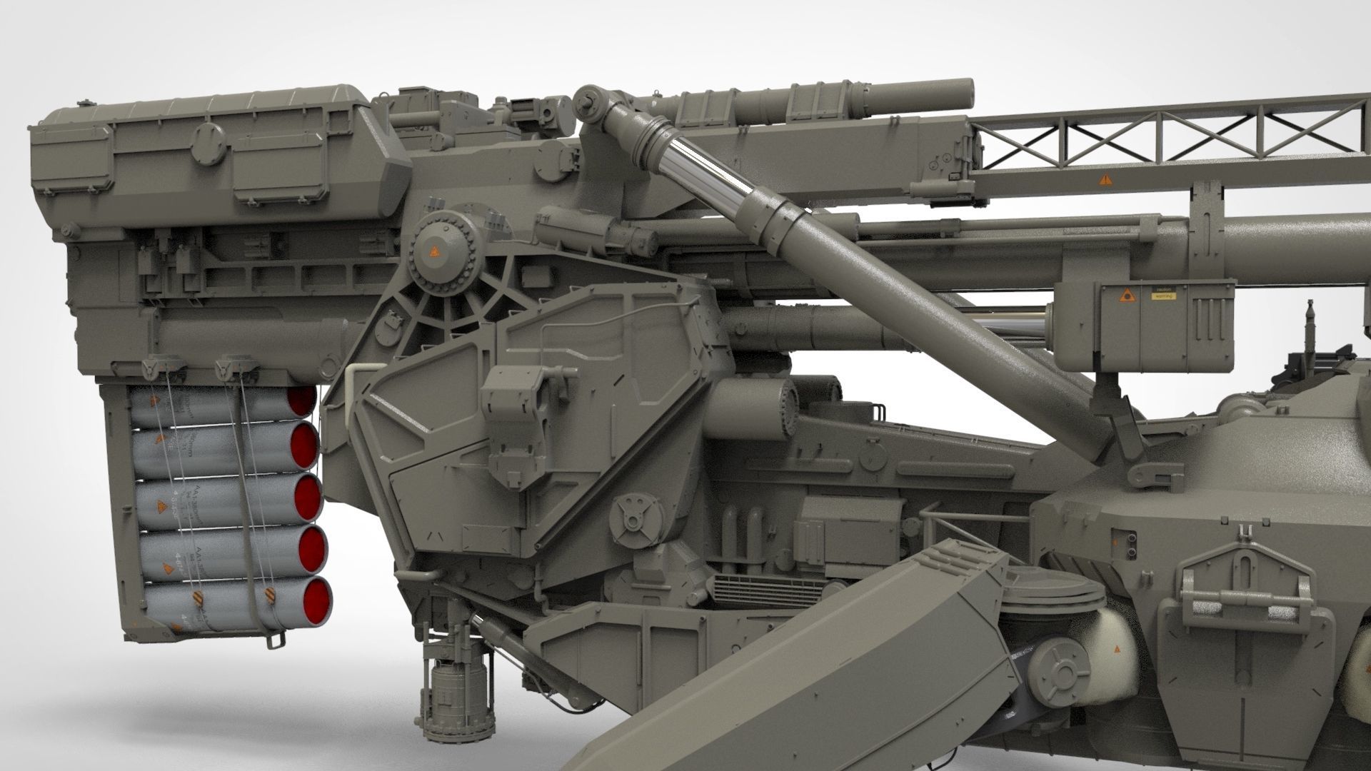 Sci fi cannon 380mm 3D model_18