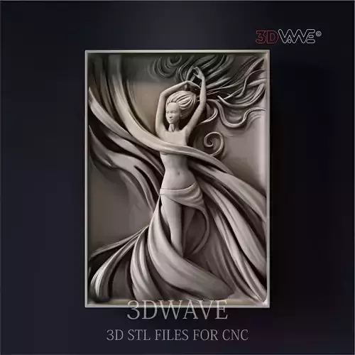 WOMAN 3d stl files for CNC