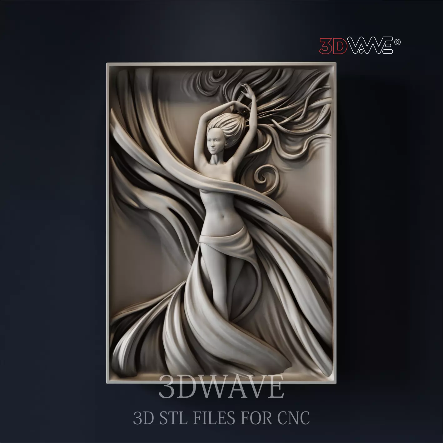 WOMAN 3d stl files for CNC 3D print model_0