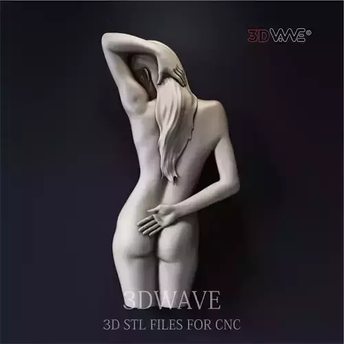 WOMAN WALL DECOR 3d stl files for CNC