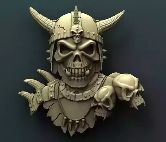 Viking 3d stl model for cnc 