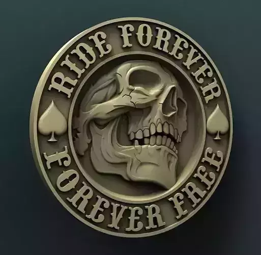 Skull 3d stl model for cnc 3D print model