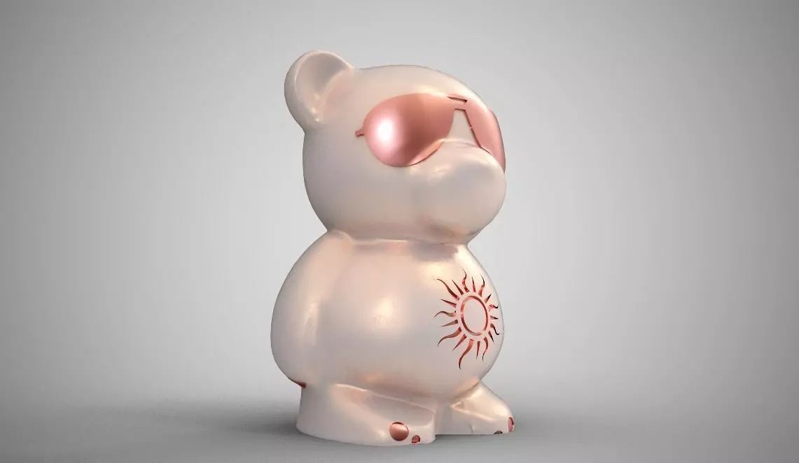 Bear Necklace 3D print model