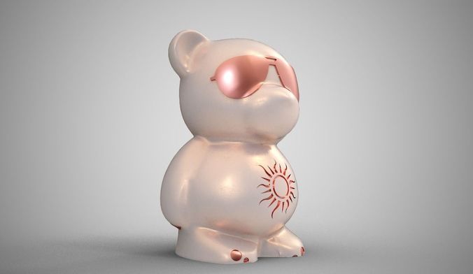Bear Necklace 3D print model