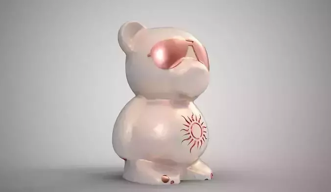 Bear Necklace 3D print model