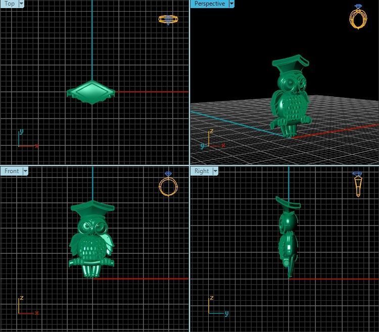 Pendant T01415 3D print model_2