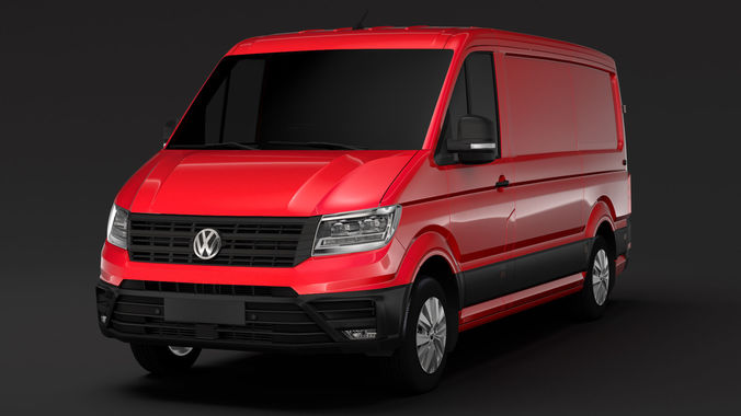 WV Crafter Van L2H1 2018 3D model