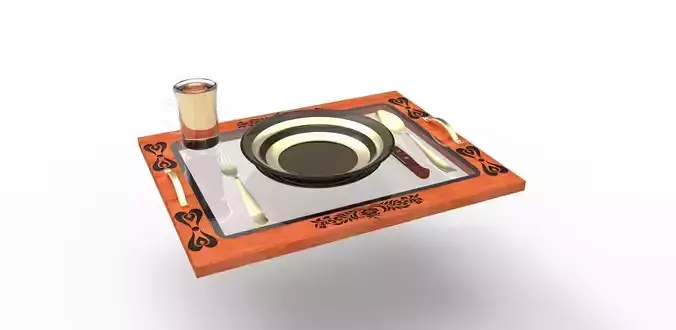 Dinner Set tkszlet Free 3D model