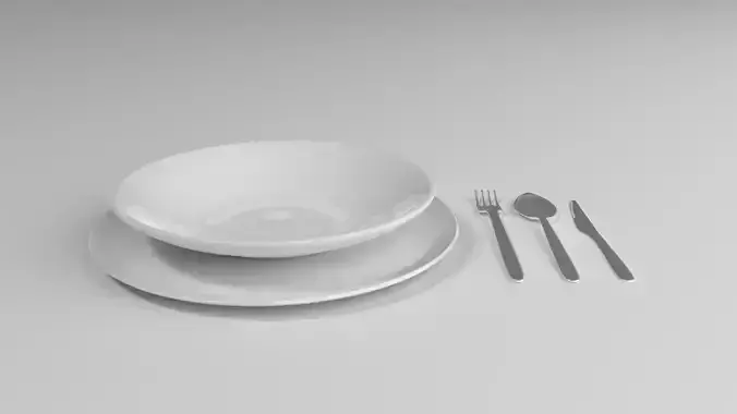 Cutlery plate and bowl