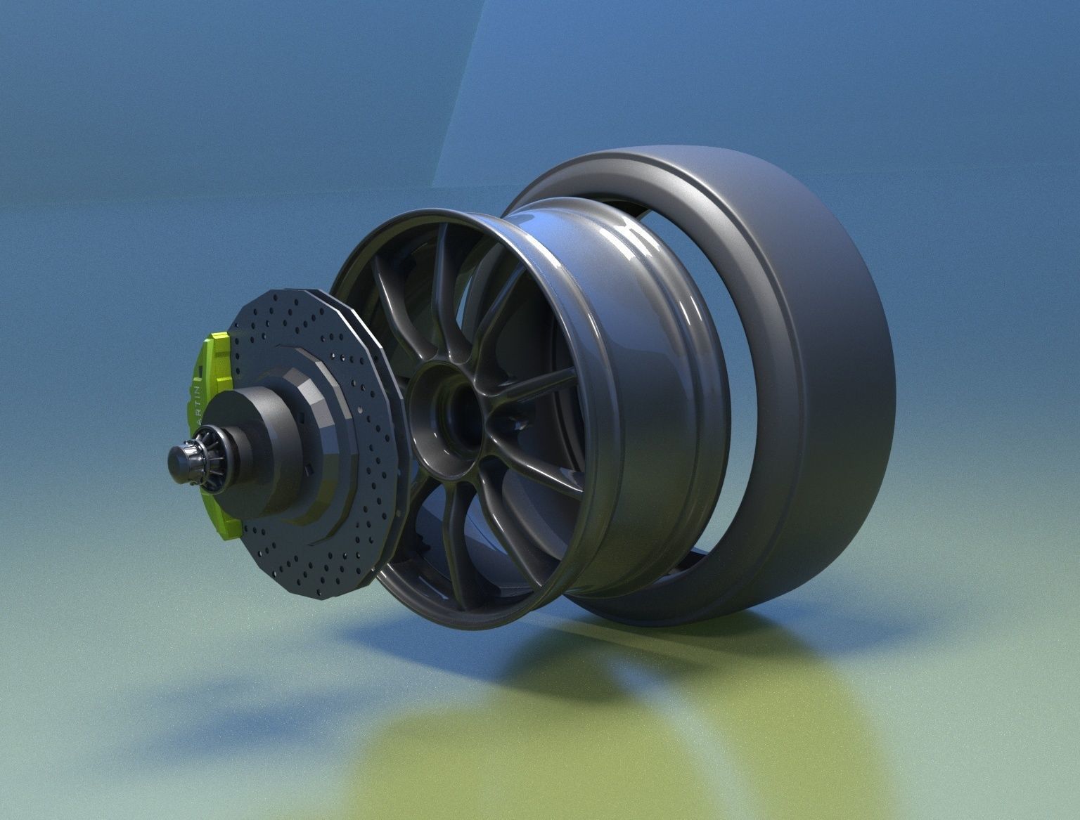 3D model RACING WHEEL  3D model_4