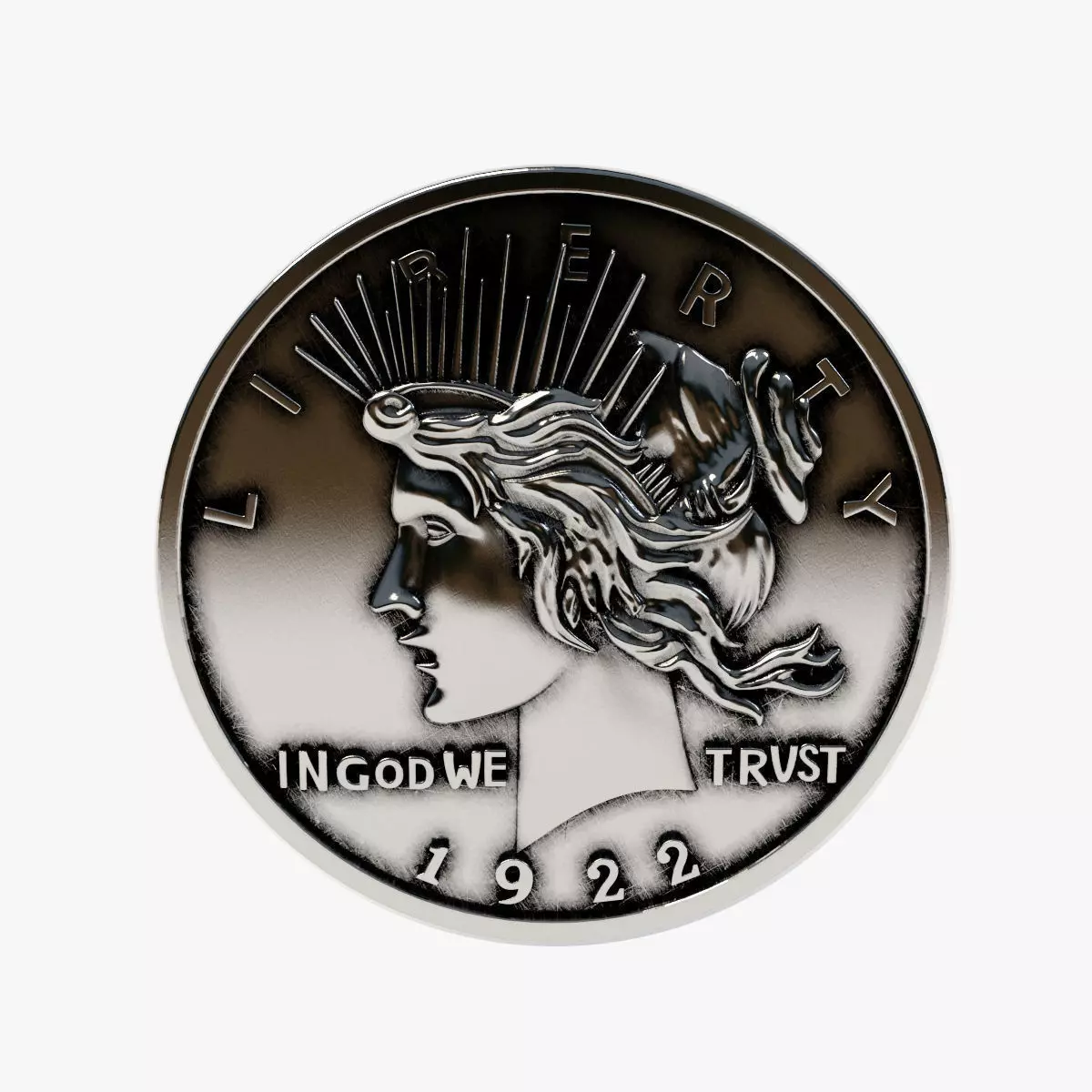 Harveys Dent Coin CNC 3D print model