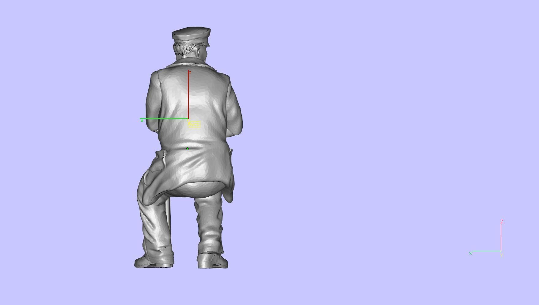 old man 3d model 3D print model_2