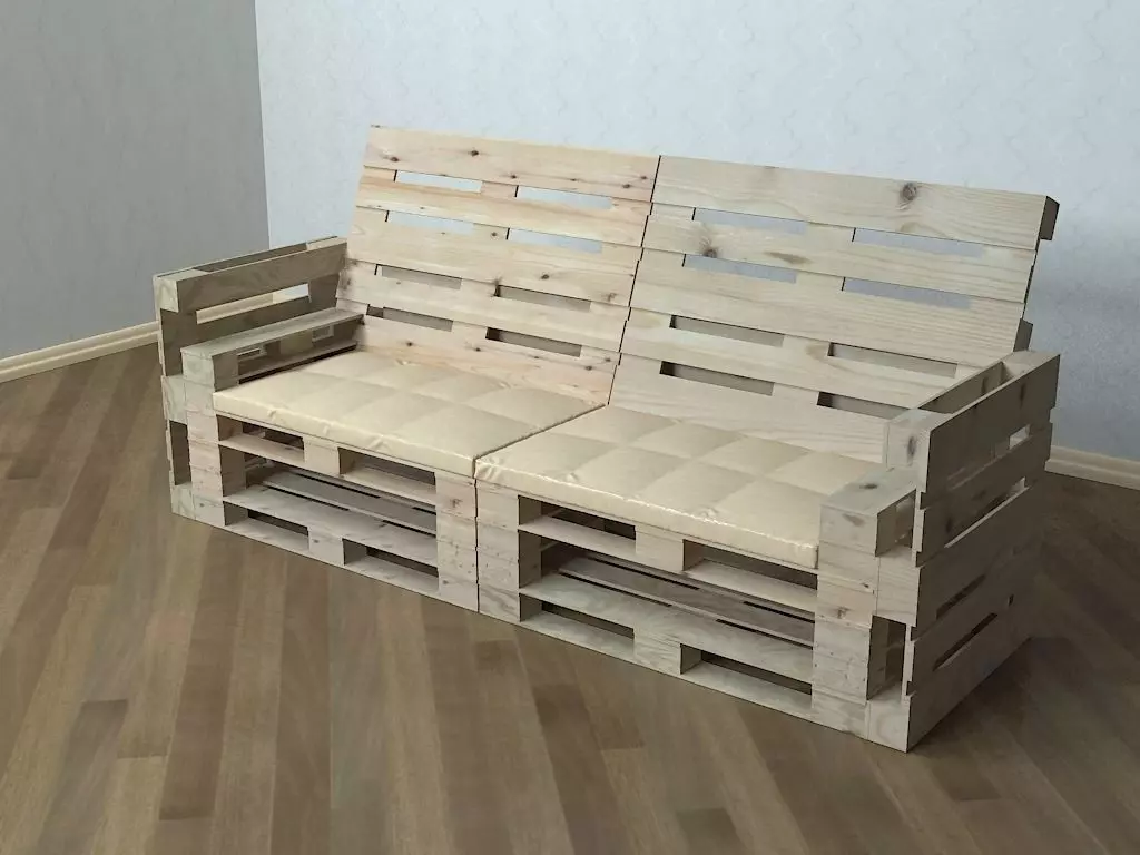 Pallet Sofa 3D model_0