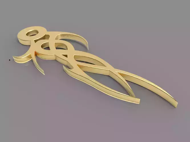 Tribal pendant 3D print model