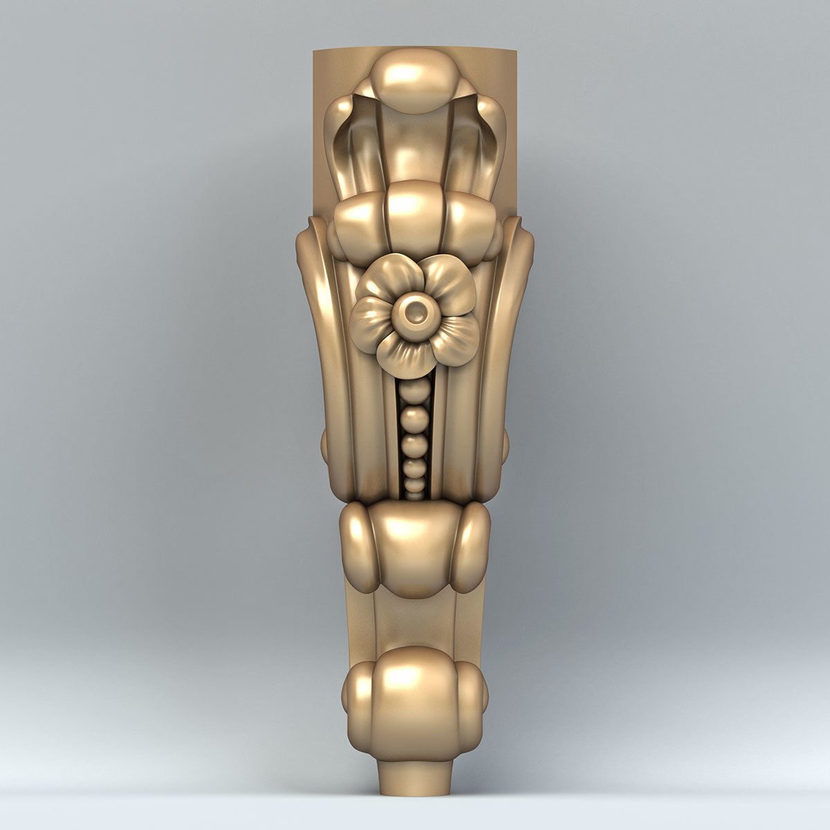 Furniture leg 013 3D model_2