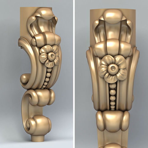 Furniture leg 013 3D model