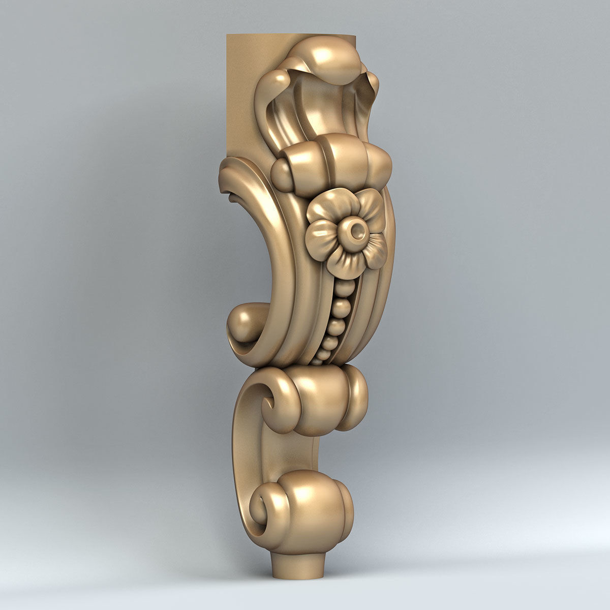 Furniture leg 013 3D model_1