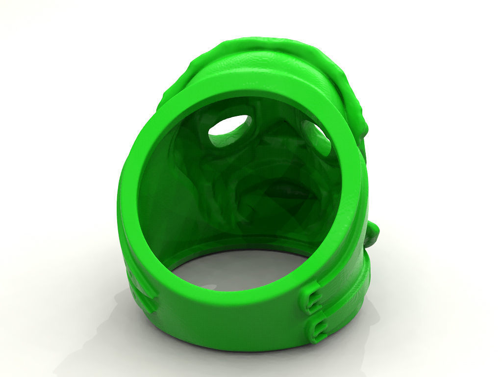 Ring Mask of a Merchant God 3D print model_10