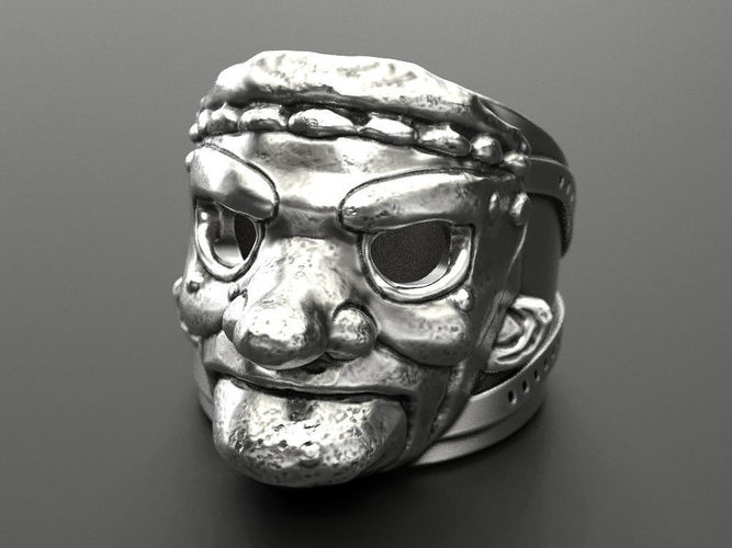 Ring Mask of a Merchant God Free 3D print model