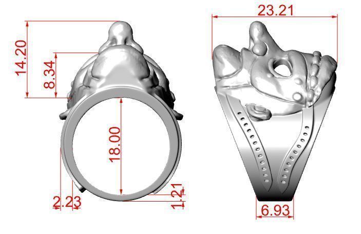 Ring Mask of a Merchant God 3D print model_11