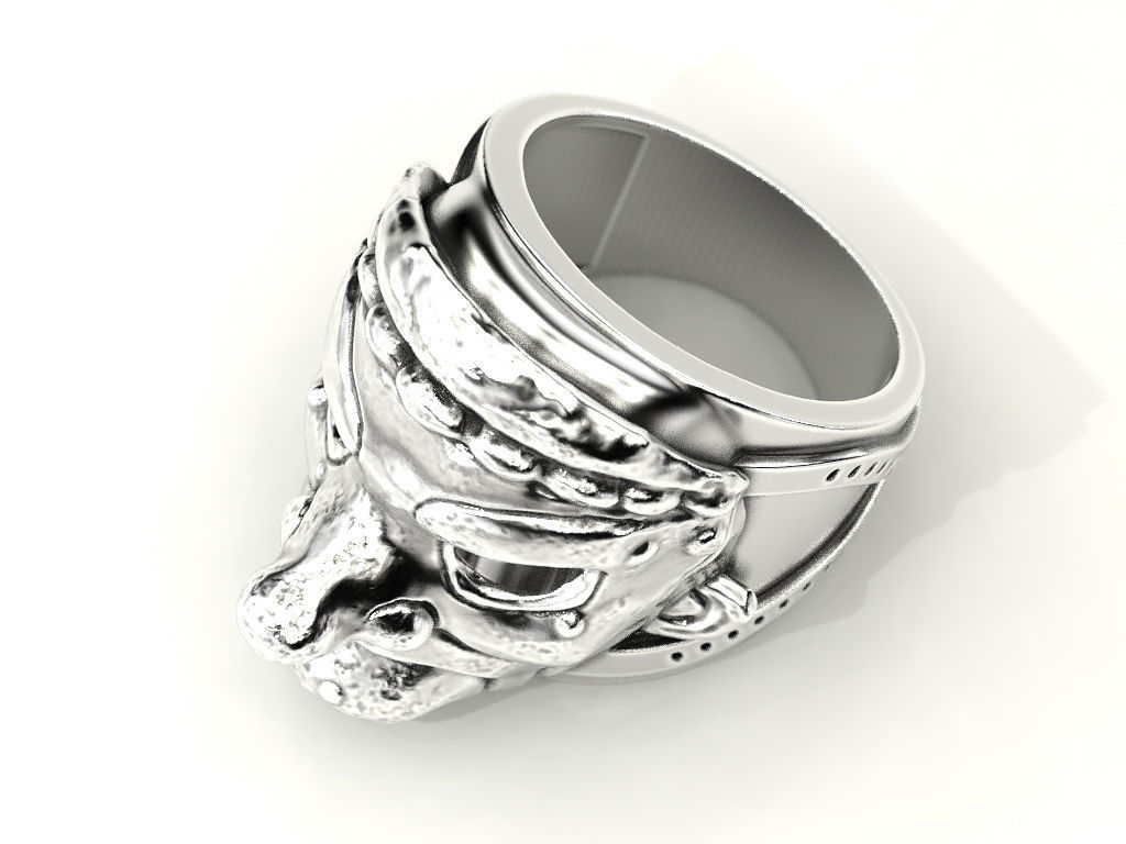 Ring Mask of a Merchant God 3D print model_8