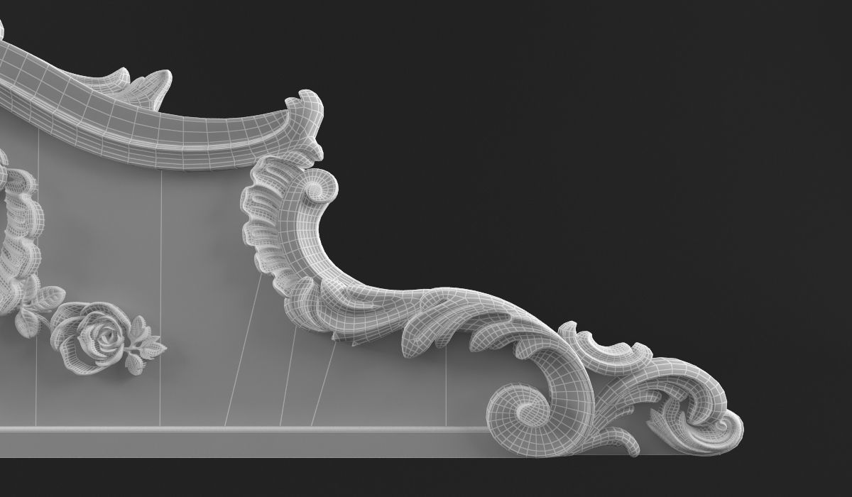 carved crown 3D print model_6