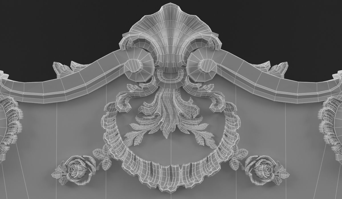 carved crown 3D print model_7