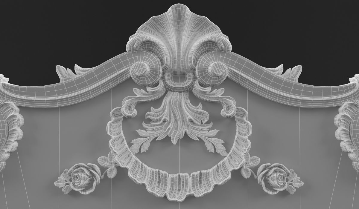 carved crown 3D print model_4